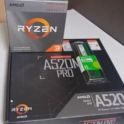 kit amd A520m pro + ryzen 3 3200g CON RAM