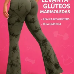 Licras campana levante glúteos marmoleada.