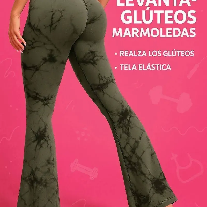 Licras campana levante glúteos marmoleada.