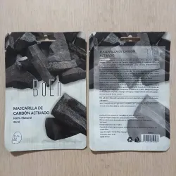Mascarilla facial de Carbón activado.
