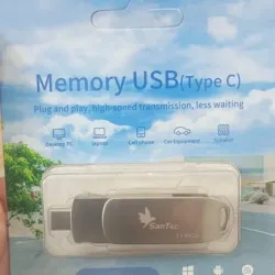 Memoria Flash Santec 64gb tipo c y USB 3.1.