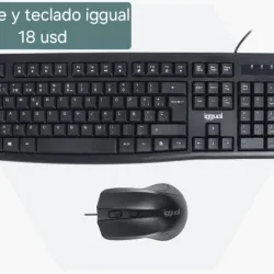 Mouse y teclado iggual.