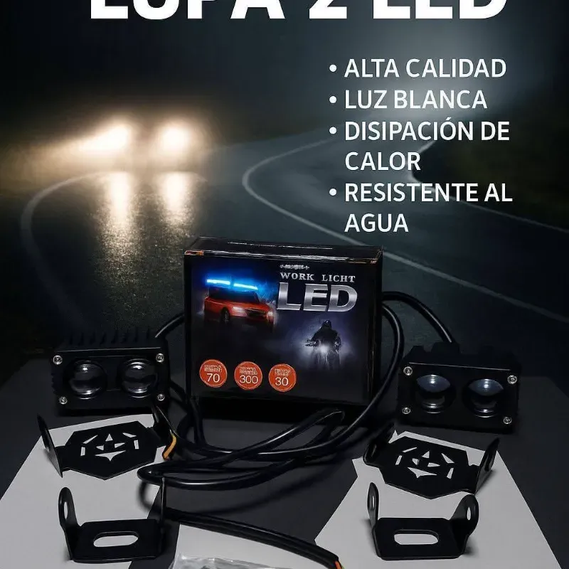 Neblinero lupa de 2 Led.