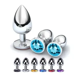 Plug Anal Metálico Redondo.