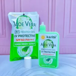 Serum con protector solar de aloe de vera.