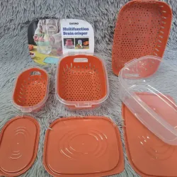 Set de 3 pozuelos con tapa.