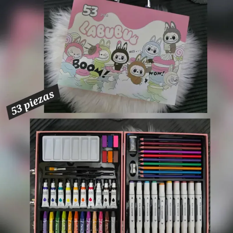 Set de arte de 53 piezas Labubu.