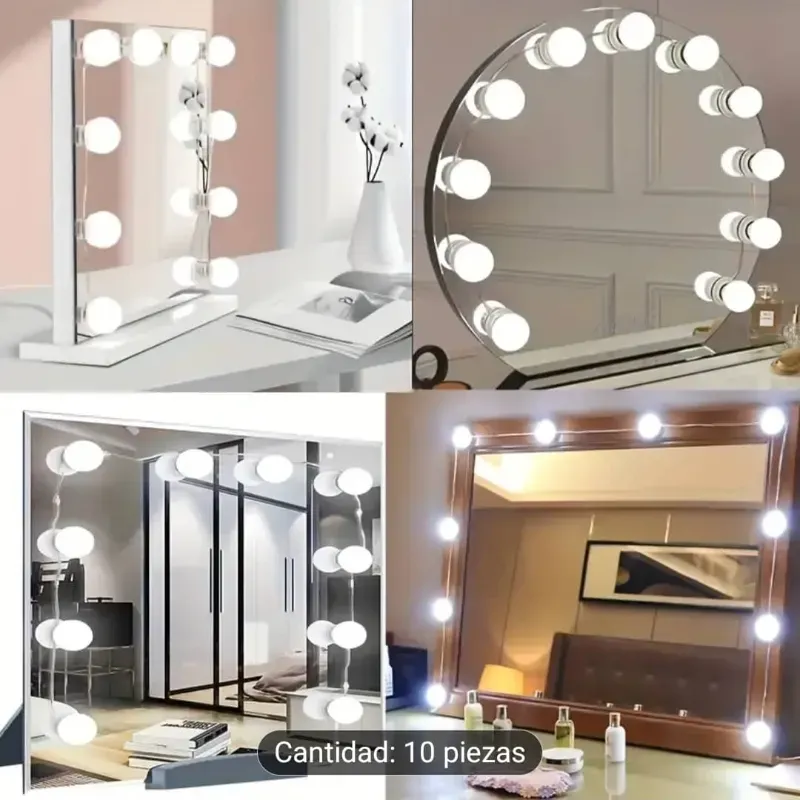 Set de luces para espejo.