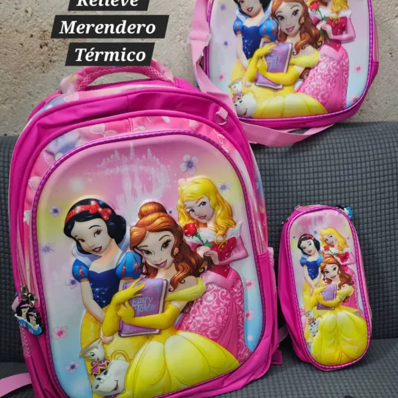 Set de Mochilas Temática Princesas.