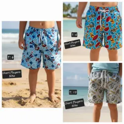 Short playero para niños.