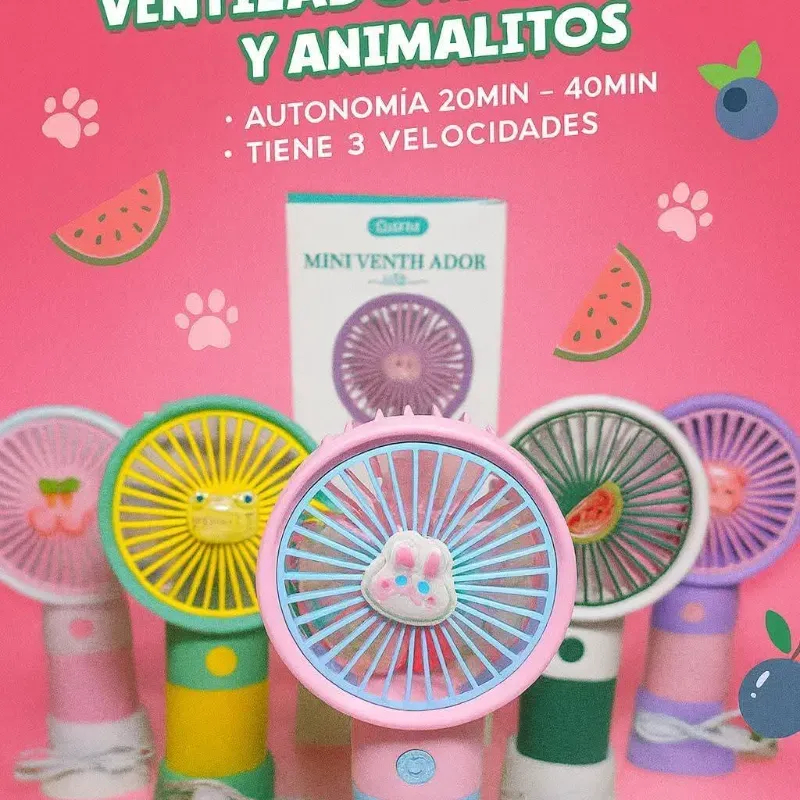 Ventilador de fruta y animalitos.