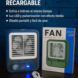 Ventilador Humidificador recargable.