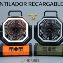 Ventilador Recargable F6.