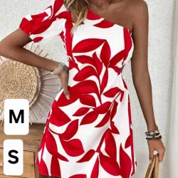 Vestido de una sola manga.