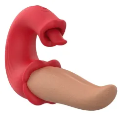 Vibrador 4-en-1 «Lick & Love»: El Maestro de la Estimulación Oral e Interna.
