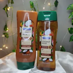 Juego de shampoo y acondicionador de leche de coco 