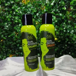 Conjunto de shampoo hidratante y crema para definir rizos