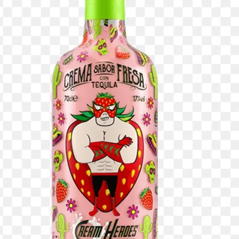 CREMA DE TEQUILA CON SABOR A FRESA 