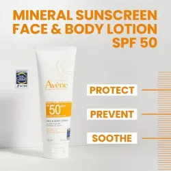 Avéne Protector Solar SPF 50 💖La nueva Loción Mineral Face & Body Sunscreen 