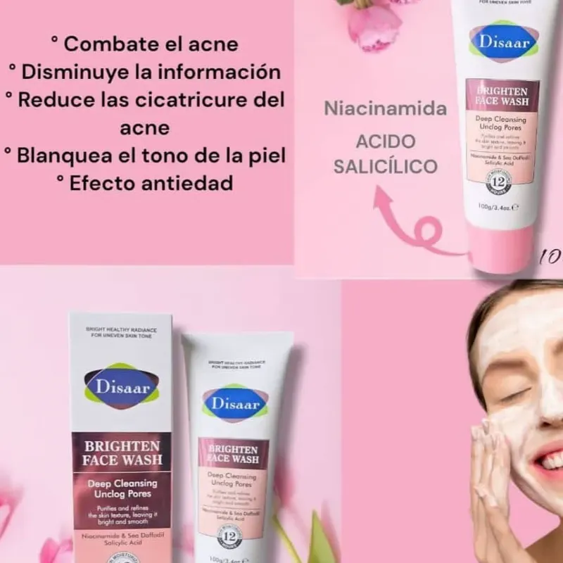 Limpiador   Hidratante  con Niacidamida y Ácido Salicilico 🌷