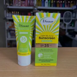 Protector solar e hidratante "Disaar Calm My Acne Sunscreen" con SPF 35 PA+++