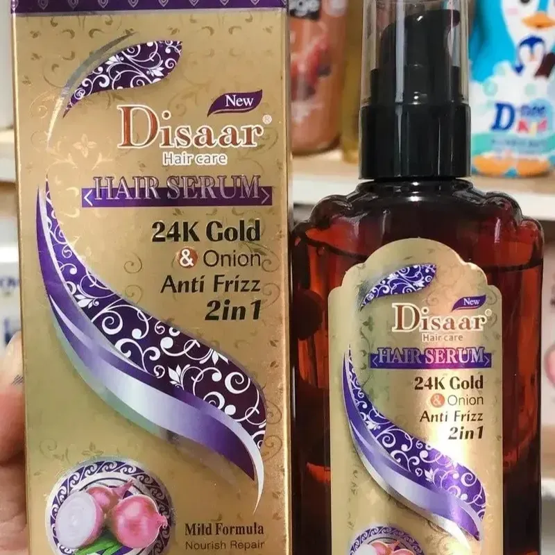 💜 Serum Capilar Antifrizz 2 en 1 (24k Gold & Cebolla)