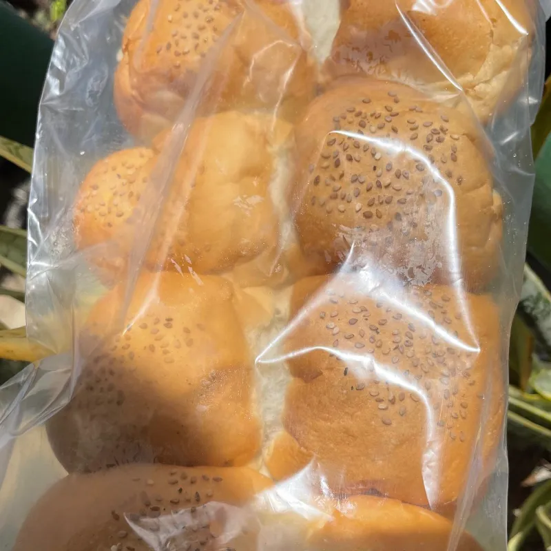 Bolsa de panes tamaño hamburguesa 