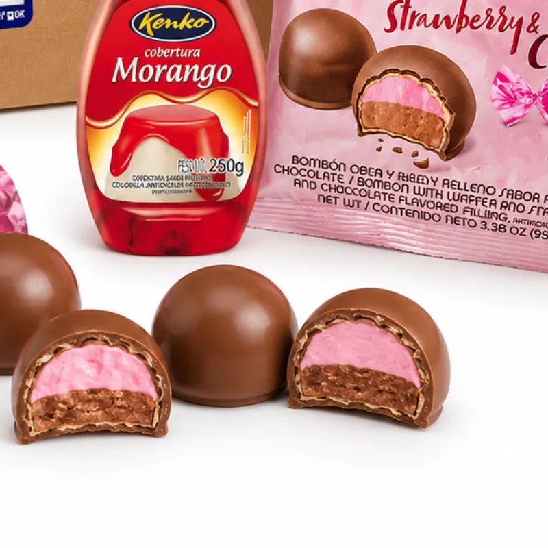 Bombones de Frutilla y chocolate