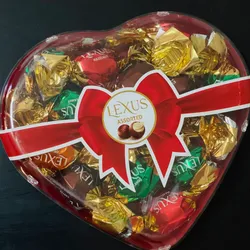 Corazón pequeño de bombones 