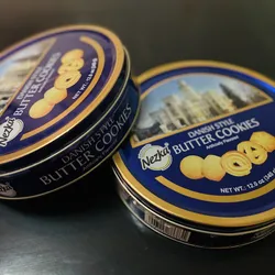 Lata de galletas de mantequilla 