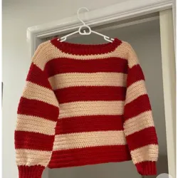 Suéter Rojo y Blanco 