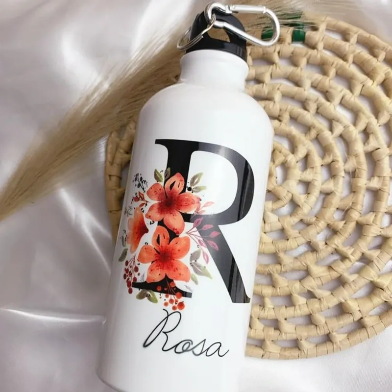 Botella deportiva blanca 