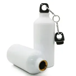 Botella deportiva blanca 