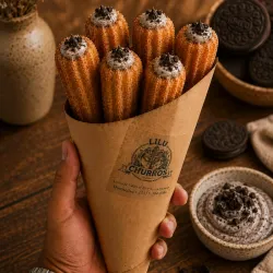 Churro Relleno Crema Oreo