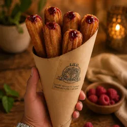 Churro Relleno Frambuesa