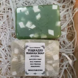 Jabones Terrazo de Arroz y Seda 90g