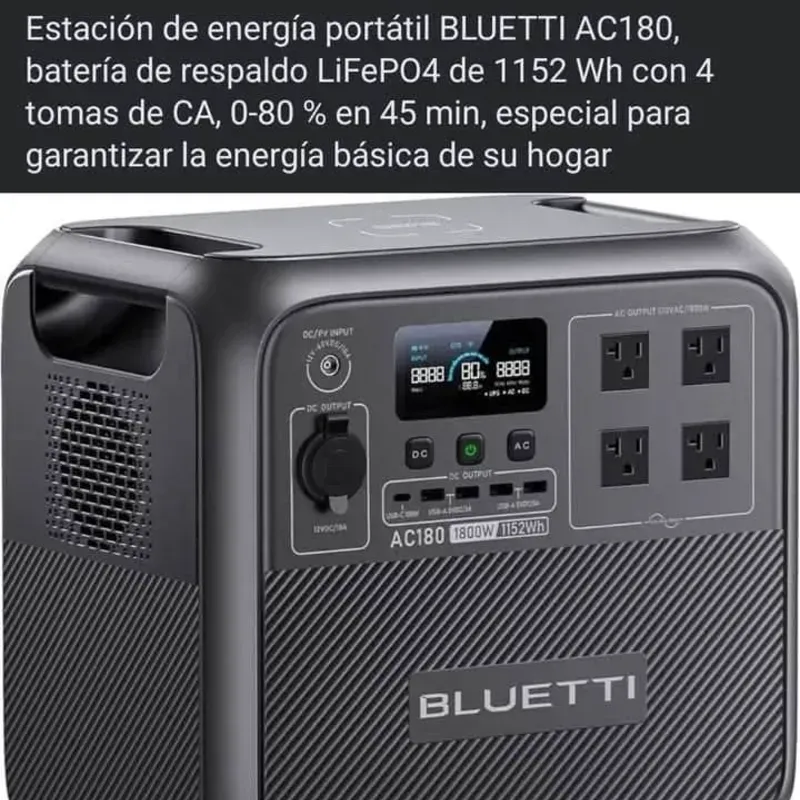 Estación de energía Bluetti de 1800W