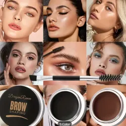 Gel para cejas de fijacion color,negro y marron y transparente  Marca:BaiLinXuan 