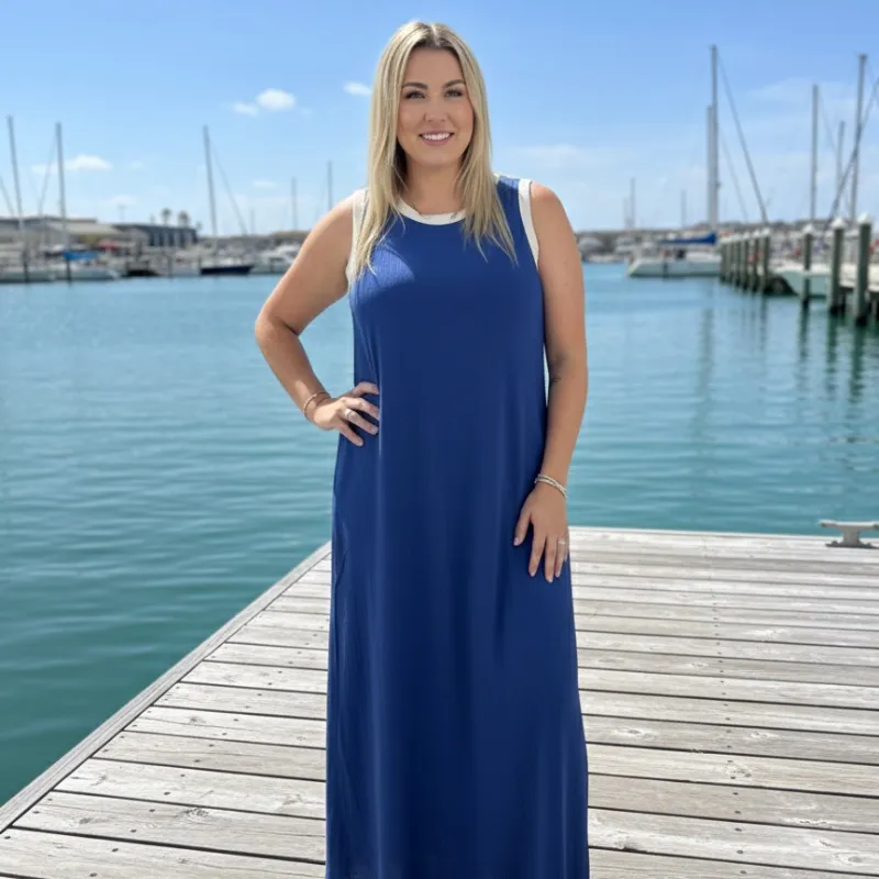 Vestido largo sin Mangas