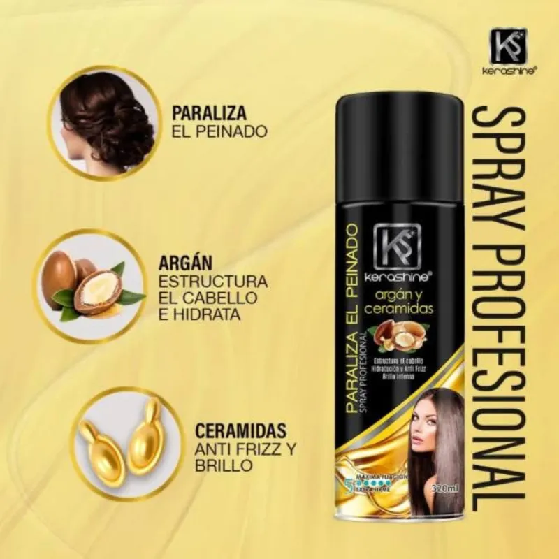‼️Laca Kerashine Argán y Ceramidas 320ml