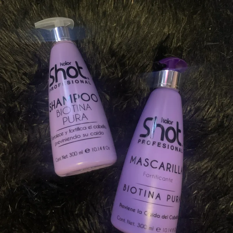 ‼️Juego Shampoo y Mascarilla Capilar Biotina Pura 300ml