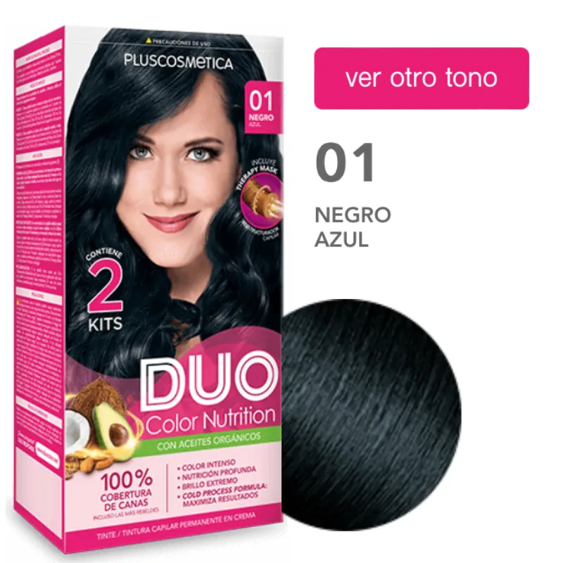 Tinte Duo 01 Negro Azul