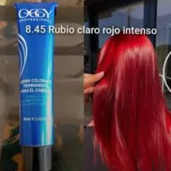 Tinte Oggy 8.45 rubio claro rojo intenso