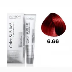 Tinte Revlon 6.66 rubio oscuro rojo intenso 