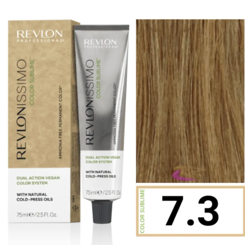 Tinte Revlon 7.3 rubio medio dorado 