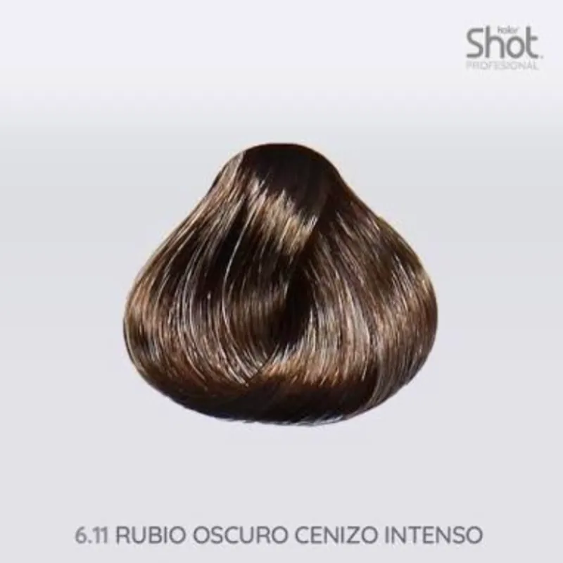 Tinte Shot 6.11 rubio oscuro cenizo intenso 