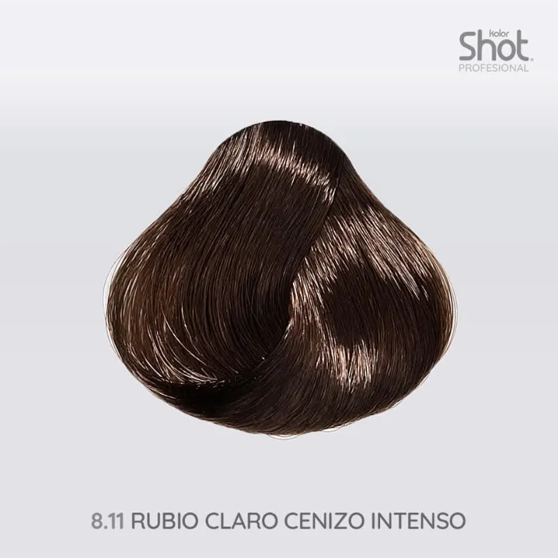 Tinte Shot 8.11 Rubio Claro Cenizo Intenso