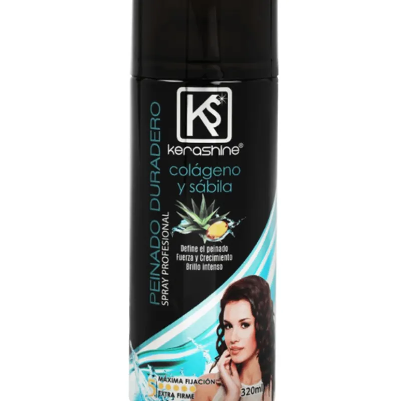‼️Laca Kerashine Colágeno y Sábila 320ml