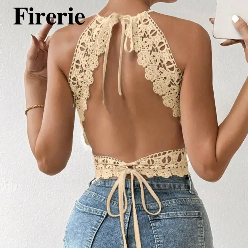 Blusa beige de espalda descubierta 