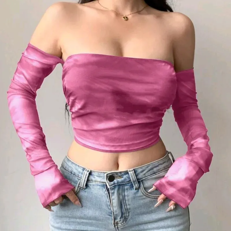 Blusa rosada de manga larga